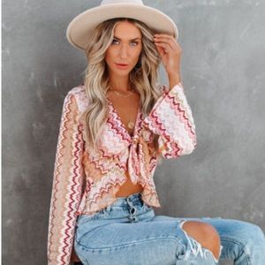 Vici Alisha Tie Front Top